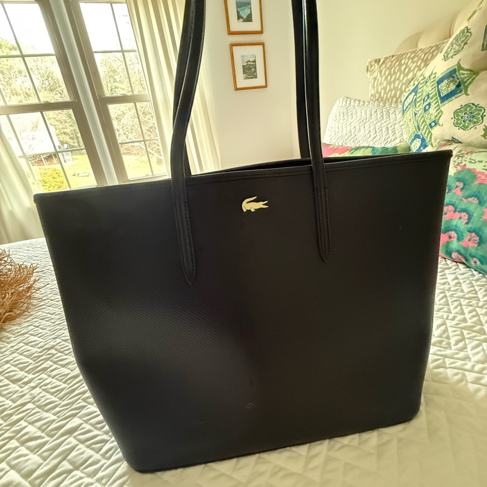 Lacoste Black Tote Bag for Women